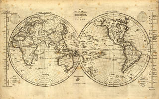 Digital World Map Year 1839 Lahainaluna