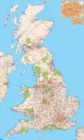 Digital postal code map United Kingdom