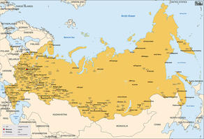 Digital postcode map Russia