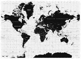 Digital World Map Zebra 