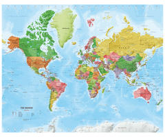 Vector map of The World medium 1496 