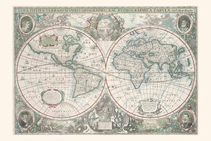 Digital World Map Year 1630 Hondius