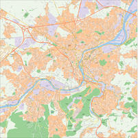 Digital map Luik