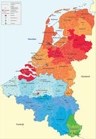 Digital ZIP code map Benelux 2-digit