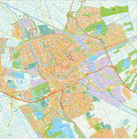 Digital map Groningen