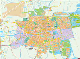 Digital map Leeuwarden