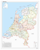 digital map of The Netherlands