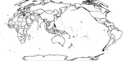 Digital world map in Robinson projection (free)