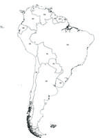 Digital map of South America (free) 