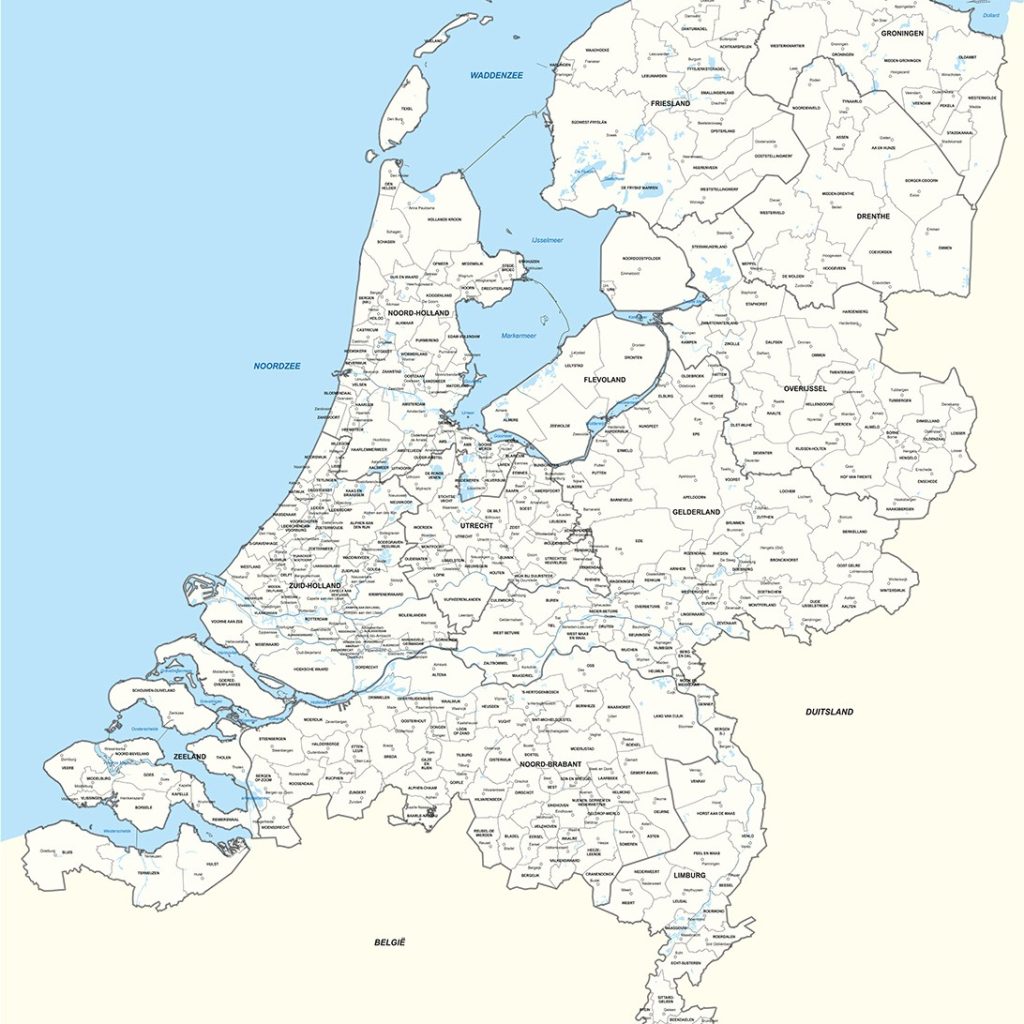 Nederland Gemeentekaarten